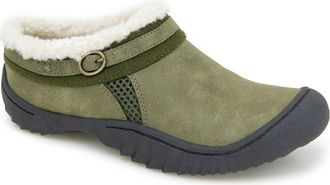 Jambu Ginger Faux Fur Lined Clog in Olive at Nordstrom Rack, Size 9.5