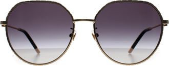 Furla Butterfly Womens Gold Grey Smoke Gradient SFU627 Metal - One Size