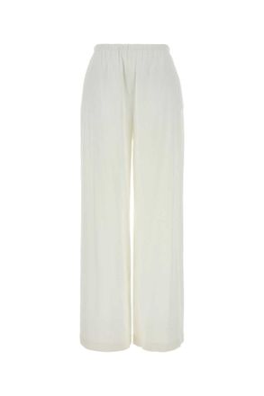 Max Mara White Relaxed Elasticated Pants