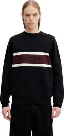Fred Perry Round-neck Truien - Heren - Ronde hals truien - Zwart - M - Truien & Vesten