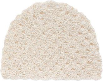 Mango Crochet Hat in Ecru at Nordstrom