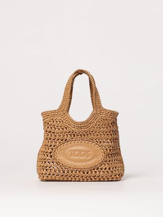 Tod's Borsa Tods in rafia crochet e pelle