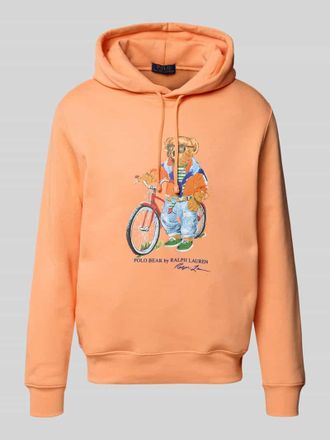 Polo Ralph Lauren Regular Fit Hoodie aus Baumwoll-Mix in Orange, Gr&ouml;&szlig;e XXL