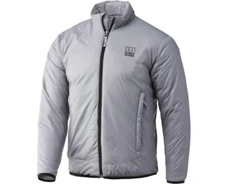 Huk Mens Waypoint Insulated Jacket In Overcast Grey