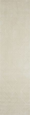 Nazar Rugs Alfombra geom&eacute;trica crema - 80x300