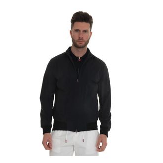 Kired Stretch Fabric Bomber Jacket - male - KIRED - Bomber Jackets - Blue - XL - Jackets