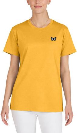 Dalix Butterfly Womens Relaxed Tee in Gold at Nordstrom, Size Xx-Large
