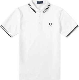 Fred Perry Tops, Heren, Wit, S, Katoen, Tip Line Polo Shirt