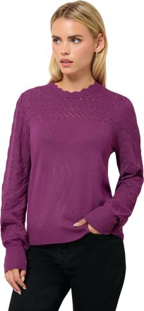 M&Co Petites Petite Berry Pink Pointelle Long Sleeve Jumper - Womens
