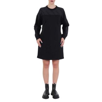 Karl Lagerfeld Logo Poplin Sleeve Sweatdress - Dames - Korte kleedjes - Zwart - S - Kleedjes