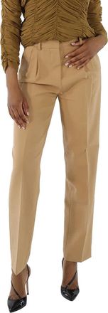 Filles A Papa Ladies Camel High Waist Tailored Pants