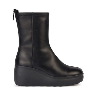 Geox Bota de Cu&ntilde;a Original para Mujer - Shoes - Mujer - Negro - 40 EU