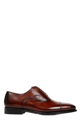 Anthony Veer Regent Cap-toe Oxford in Rustic Ember Cognac at Nordstrom, Size 10.5