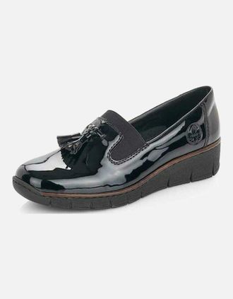 Rieker Womens Rieker ladies slip on shoe 53751-00 - Black - Size: 6
