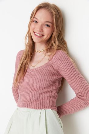 Trendyol Vrouw/Meisje V-hals Raglan mouw Trui