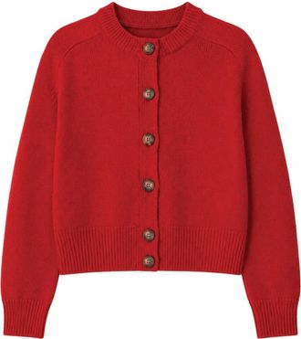 Vanessa Bruno Giverny Cardigan - Dames - Vesten - Rood - M - Truien & Vesten