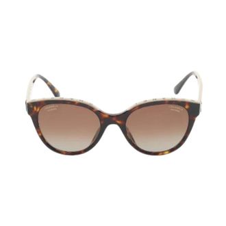 Chanel Pre-owned Accessories, female, Brown, Size: ONE SIZE Pre-owned Coco Mark Sunglasses