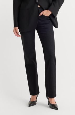 Good American Vintage Straight Leg Jeans in Black441 at Nordstrom, Size 12