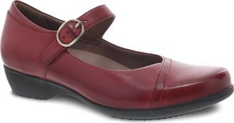 Dansko Womens Fawna Leather Maryjane Shoes In Red