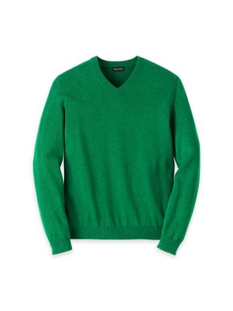 Paul Fredrick Supima Cotton V-neck Sweater