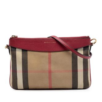 Burberry Pre-owned Burberry House Check Canvas Derby Peyton Crossbody Ladies 33M03RXHVP19Y521
