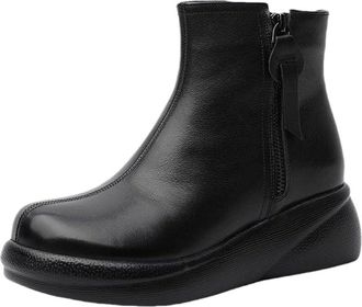 Generic Womens High Performance Warm Boots Soft and Comfortable Can Adapt to The Cold and Harsh Environment Women Classic Boots Winter (Black, 5.5)