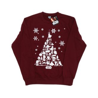 Star Wars Heren Kerstboom Sweatshirt (Bourgondi&euml;)