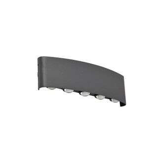 Lindby Lindby - L&aacute;mpara De Pared Led Exterior ithan En Negro Aluminio
