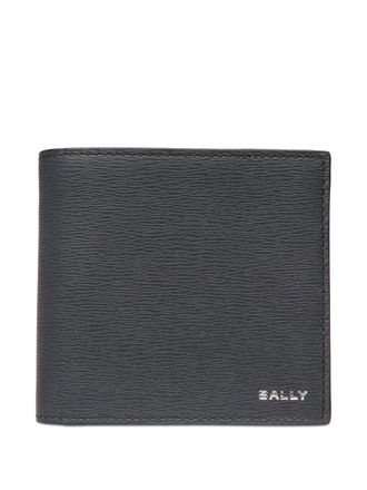 Bally bifold logo wallet - men - Calf Leather - One Size - Blue