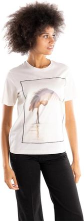 Bastille T-shirt met korte mouwen en ronde hals - Dames - T-shirts - Beige - L - Katoen - Tops