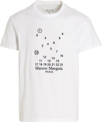 Maison Margiela White Logo Embroidery T-shirt