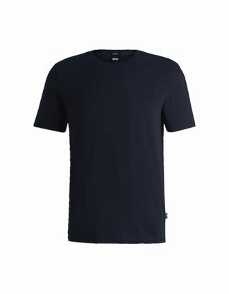 HUGO BOSS Mens Tessler 150 Slim Fit Navy T-Shirt - Black - Size: 38