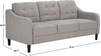 Safavieh Couture Nathaniel Tufted 3-Seater Sofa