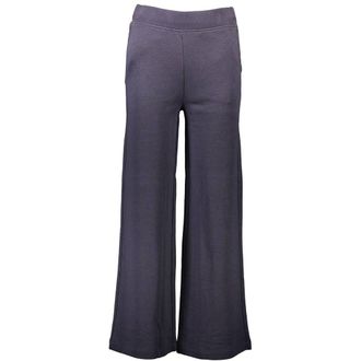 GANT Womens Wide Leg Relaxed Fit Pants - Grey Cotton - Size X-Small