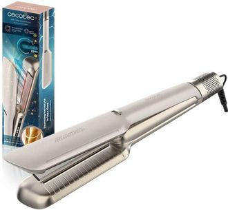 Cecotec Plancha De Pelo Con Aire Air Lisse Champagne. 600w, Protege El Cabello, Tecnolog&iacute;a I&oacute;nica, Keratina Y Aceite De Arg&aacute;n - Cecotec