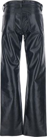 A Gold E Womens Black Pants With Belt Loops Leather Blend Recycled Trousers