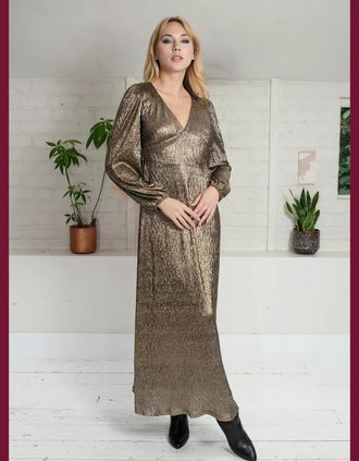 Nooki Design Womens Marina Dress - Gold - Size: 10/8