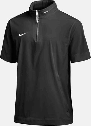 Nike Mens Short-Sleeve Lightweight Coaches Jacket In Black/white/white