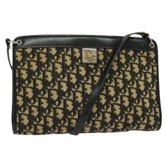 Dior Pre-owned Cross Body Bags, female, Multicolor, Size: ONE SIZE Pre-owned Vintage Canvas Shoulder Bag