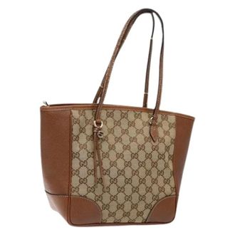 Gucci Pre-owned Tote Bags, female, Beige, Size: ONE SIZE Pre-owned Vintage Tote Bag