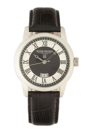 River Woods Mens Black Watch Leather - One Size