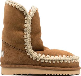 Mou Schoenen, Dames, Bruin, 36 EU, Wol, Eskimo 24 Enkellaarsjes