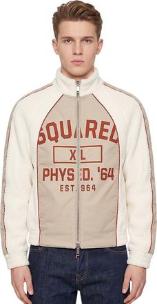 Dsquared2 White Mock Collar Jacket