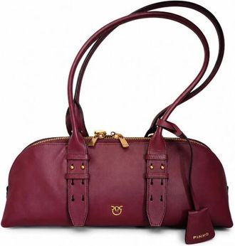 Pinko Bowling Horizontal Big - female - PINKO - Shoulder Bags - Purple - ONE SIZE - Bags