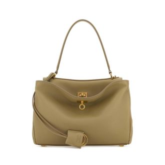 Balenciaga Sage Green Leather Small Rodeo Handbag