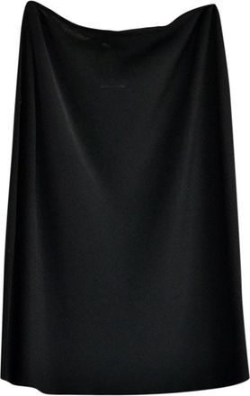 Alaia Black Panelled Slip Skirt Size M