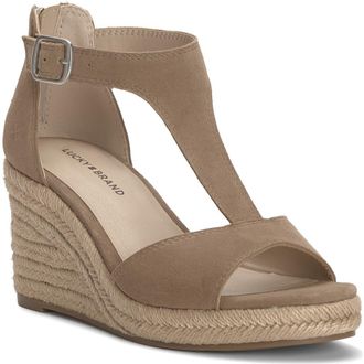 Lucky Brand Cyleste Platform Wedge Espadrille in Porcini at Nordstrom, Size 7.5