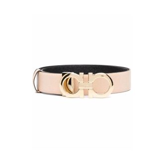 Ferragamo Belts, female, Pink, Size: 90 CM Reversible Gancini Belt