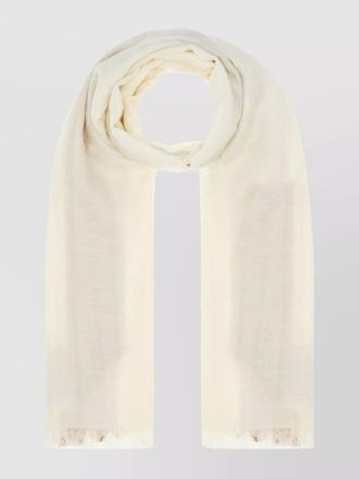 Max Mara silk blend two-tone scarf