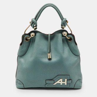 Anya Hindmarch Blue Leather Elrod Hobo
